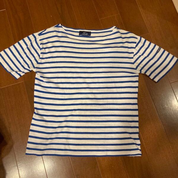 SAINTJAMES(セントジェームス)半袖ボーダーボートネックTシャツ