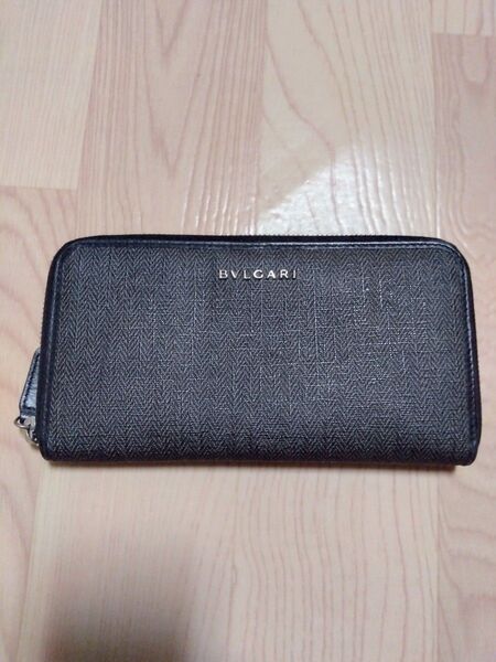 BVLGARI ブルガリ 長財布 ウィークエンド ラウンドファスナー ブラック