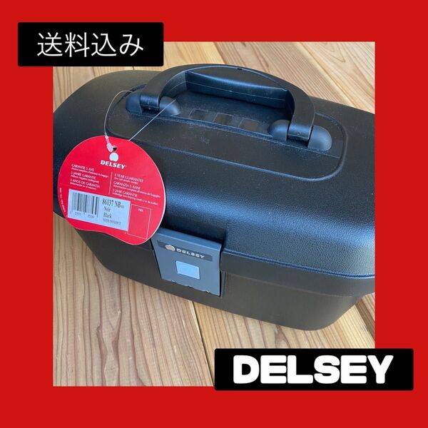 ☆希少☆フランス製 DELSEY ビューティーケース ロック付き