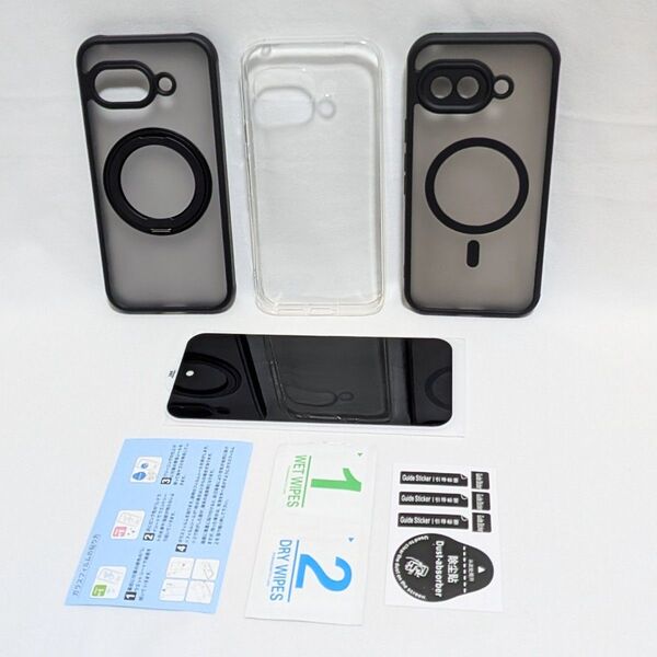 Google Pixel 9a ケース3点+ガラスフィルム1枚 セット③