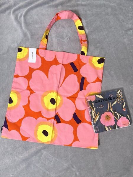 marimekko マリメッコ トートバッグ、ペーパーナプキンのおまけ付き