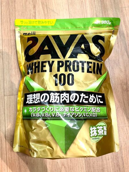SAVAS WHEY PROTEIN 100 抹茶 980g