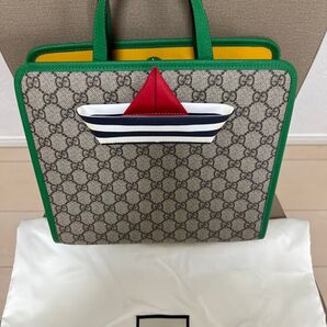 レア!GUCCI 正規品 新品未使用 ヨット トートバッグ GUCCI GG柄 ハンドバッグ トートバッグ GGスプリーム