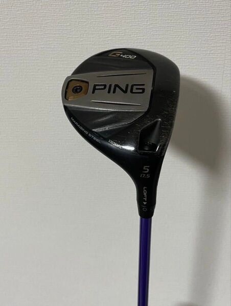 最終価格!簡単ウッドで即100切りから80切りまで!希少カスタム!PING ピン G400 5w 17.5 UST マミヤ 7s