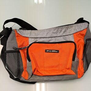 難あり新品 NUOVO ショルダーバッグ オレンジ グレー