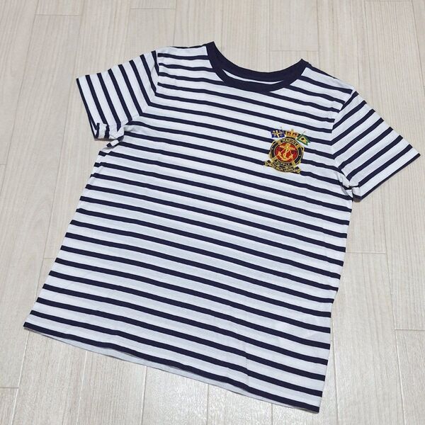 POLO RALPH LAUREN ストライプ柄エンブレムTシャツ