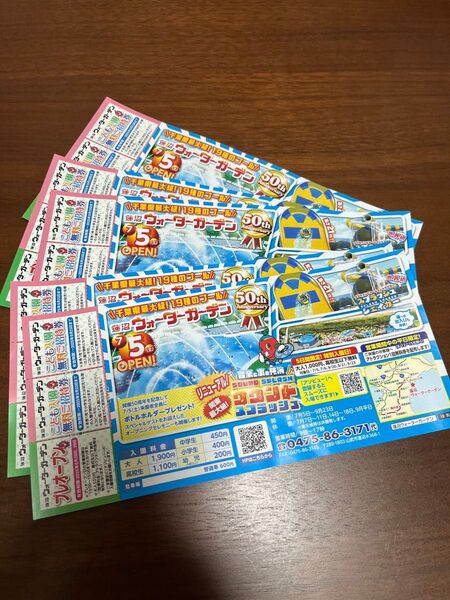 蓮沼ウォーターガーデン こどもの国割引券10枚