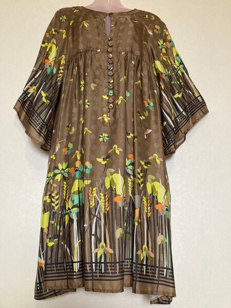 Paul Smith ポールスミス 花柄七分袖ワンピース チュニック