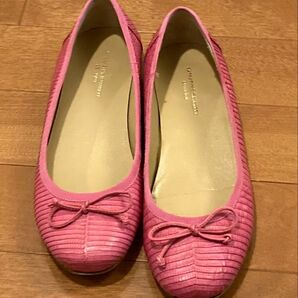 キャサリンハムネット バレエシューズ ピンク フラットパンプス 22.5cm 美品