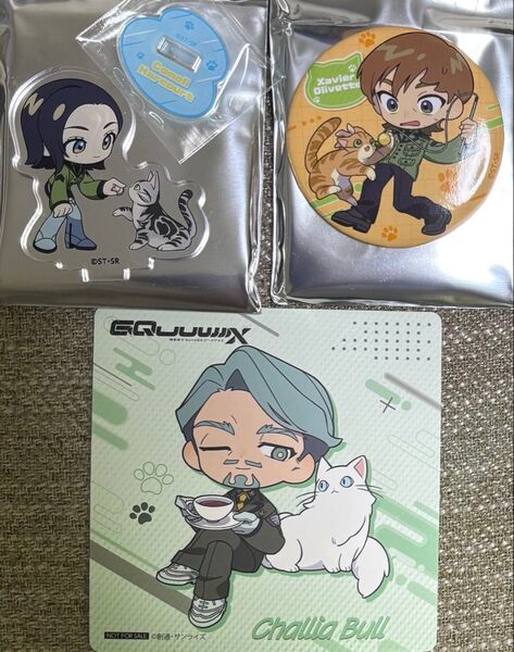機動戦士Gundam GQuuuuuuX ガンダム ジークアクス コラボ コースター 缶バッジ アクスタ セット まねきねこ