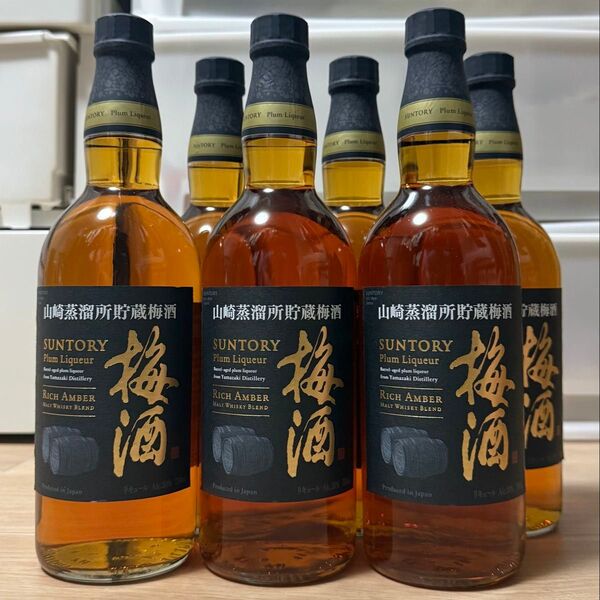 6本セット サントリー 梅酒 山崎蒸溜所貯蔵梅酒 山崎蒸留所貯蔵樽仕込梅酒 リッチアンバー モルトウイスキーブレンド