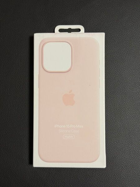 未使用 Apple アップル 純正 iPhone 15 Pro Max シリコンケース・ライトピンク 開封済