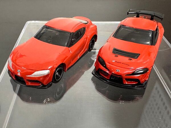 トミカ GR スープラ (スポーツカースペシャルセレクション) GR スープラ GT4 EVO オレンジ 2台 セット