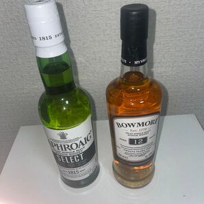 おまとめしましょうか?ハーフボトル2本セット ラフロイグ セレクト 350ml 瓶 箱なし1本 ボウモア 12年350ml 箱なし