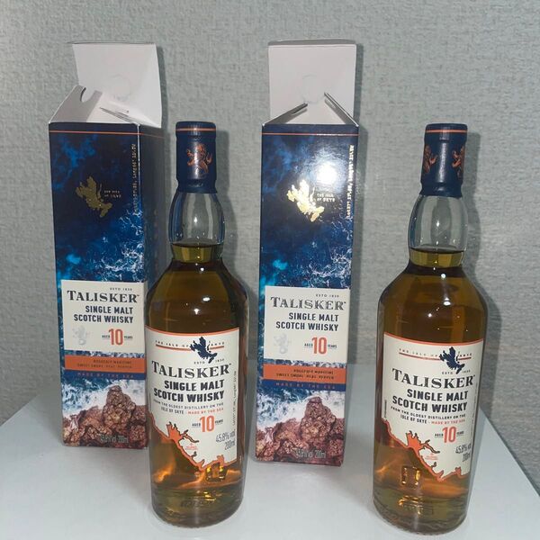 タリスカー 10年 200ml 瓶 2本 箱付き