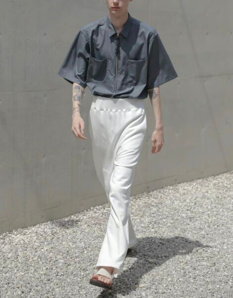 新品seeall シーオール 24ss BEN SHIRTS ハーフジップ シャツ 半袖シャツ 4