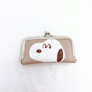 SALE/スヌーピー*フェイス/ 大きめ がま口 印鑑ケース* コインケース