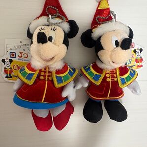 ミニーマウス(ディズニー・サンタヴィレッジ・パレード) ぬいぐるみバッジ「クリスマス・ファンタジー2013」ディズニーランド限定
