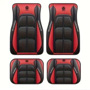 SAKO カーマット 4点セット レッド/ブラック 新品未使用