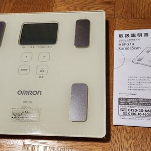 OMRON 体重体組成計 カラダスキャン HBF-214 ホワイト