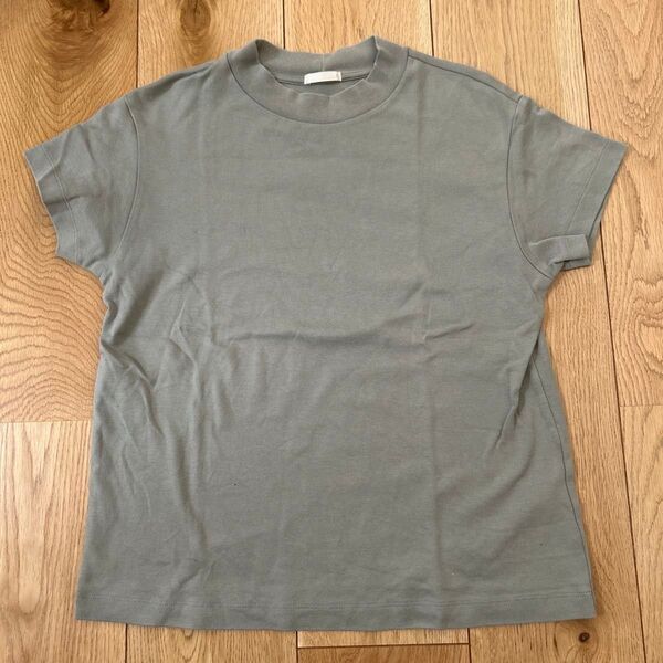 GU 半袖Tシャツ グリーン 無地 シンプル Sサイズ