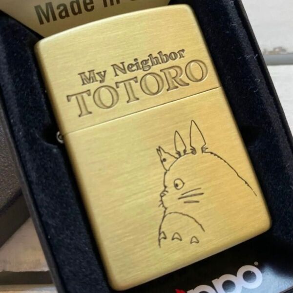 ZIPPO となりのトトロ 『横顔3』 真鍮 ジブリ オイルライター 新品