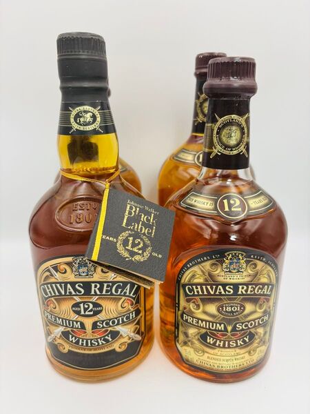 未開栓 シーバスリーガル 12年 4本セット 700-1000ml 40-43% まとめ売り