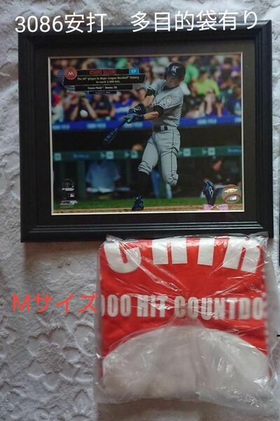 2016年 イチローMLB通算3000本安打達成記念フォト/マイアミ・マーリンズ/カウントダウンTシャツ〈M〉