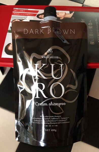 VR バランローズ KUROクリームシャンプー ダークブラウン400g×1個《茶》届いたばかりです