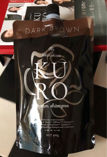 VR バランローズ KUROクリームシャンプー ダークブラウン400g×1個《茶》届いたばかりです