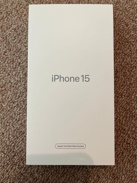 iPhone 15 ブラック 256GB【Apple認定整備済品】 SIMフリー