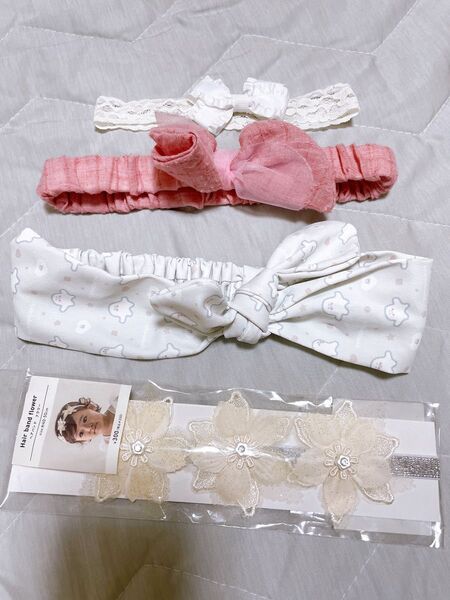 赤ちゃん ベビー ヘアバンド 4つセット