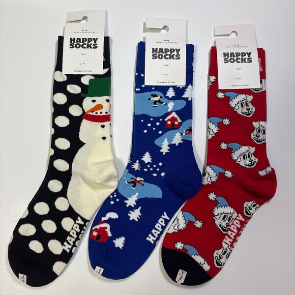 3足セット Happy Socks ハッピーソックス