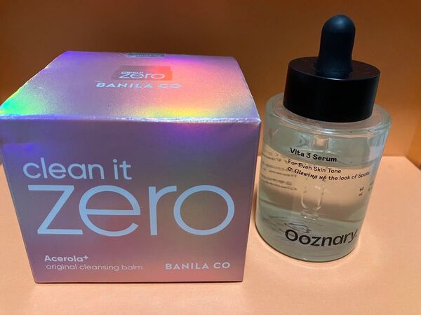 韓国コスメ BANILA CO clean it zero クレンジングバーム(未開封)と Ooznary 美容液 セットで