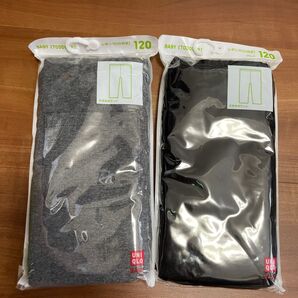 UNIQLO レギンス 2枚セット 120cm グレー ブラック 未使用
