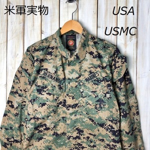 sh●176 米軍実物 U.S.MARINE USMC ウッドランド ピクセルカモジャケット XS-SHORT 米軍海兵隊 ミリタリー 軍物 USアーミー