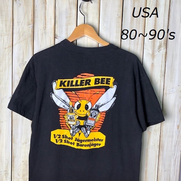 T●203 USA古着 80's～90's 両面プリント Tシャツ オールド ヴィンテージ アメリカ古着 Lぐらい