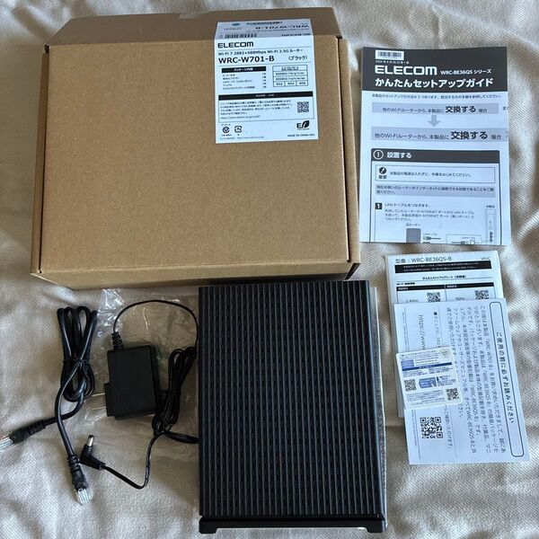 ELECOM WRC-W701-B Wi-Fi 7 2882+688Mbps Wi-Fi 2.5Gルーター