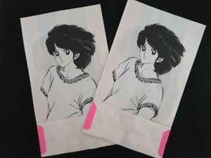  Touch Urusei Yatsura бумажный пакет 2 листов Sunday Shogakukan Inc. комиксы утро . юг открытка стикер наклейка подлинная вещь ... товары 