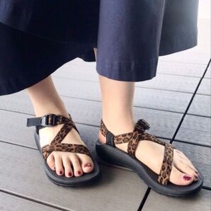 Chaco×BEAMS BOY別注 Z1 CLOUD レオパード サイズ23cm