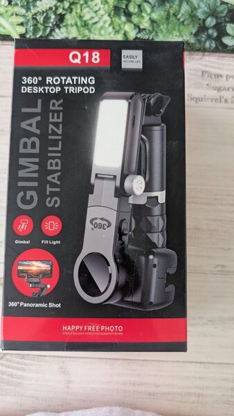 ジンバル スタビライザー LEDライト付き 3軸 手ブレ補正 スマホジンバル スマホ 三脚 自撮り棒 セルカ棒 リモコン付き
