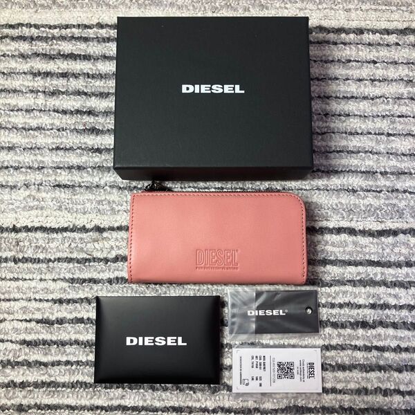 定価63%OFF【未使用品】DIESEL BABYKEY レザー コンパクトウォレット ピンク 箱付き
