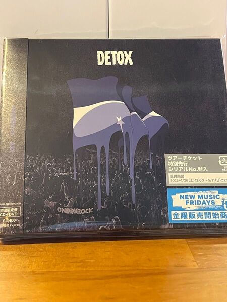 ONE OK ROCK初回限定盤 (初回プレス) チケット先行抽選シリアル封入 DVD付 CD+DVD/DETOX