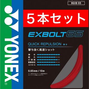 YONEX バドミントン ストリング エクスボルト65 BGXB 65 10m×5本セット 国内正規品