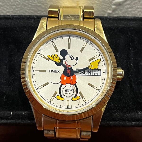 TIMEX タイメックス ビームス×ディズニー BEAMS ミッキー MIK5-E-U8 クォーツ 腕時計 稼働品 超美品