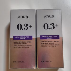 アヌア レチノール0.3ナイアシンリニューイングセラム 30ml×2【新品未開封2点セット】