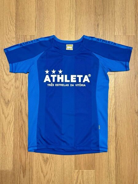 ATHLETA アスレタ サッカー/フットサル プラクティス シャツ 半袖 ブルー 140 ジュニア