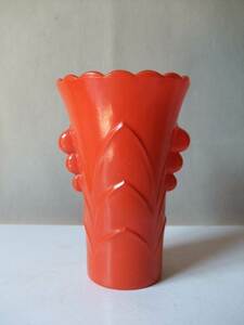 1940s Fire King / アール・デコ / 花瓶 フラワーベース / Chevron Table Vase / ビンテージ中古品 / 当時物