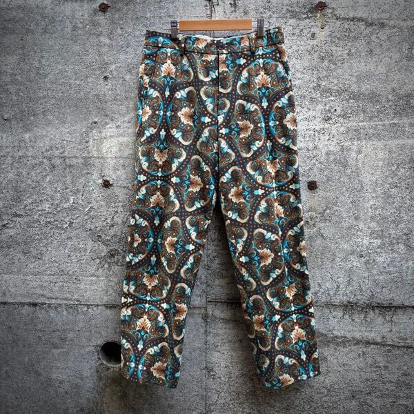 dries van noten ドリスヴァンノッテン 本人期 ペイズリー スラックス パンツ