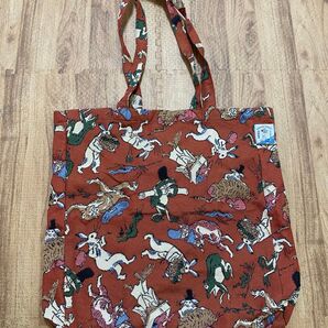 ニコアンド 鳥獣戯画 トートバッグ